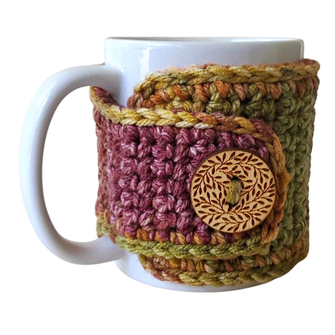 Fall Coffee Mug Cozy Sleeve, Autumn Sweater Wrap, Pumpkin Spice Inspired and Thanksgiving Cup Cover