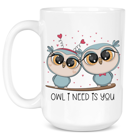Owl I Need Is You Mug