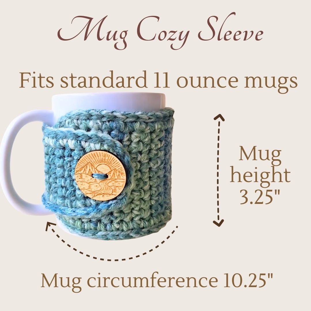 Mint Tea Mug Cozy Sleeve