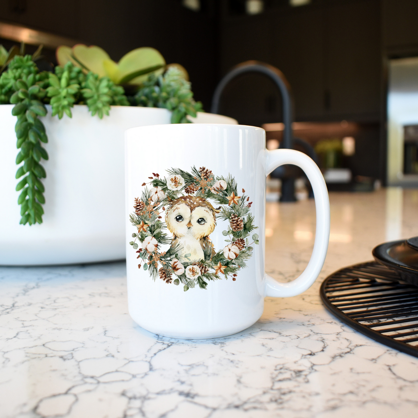 Owl 15 oz Ceramic Mug