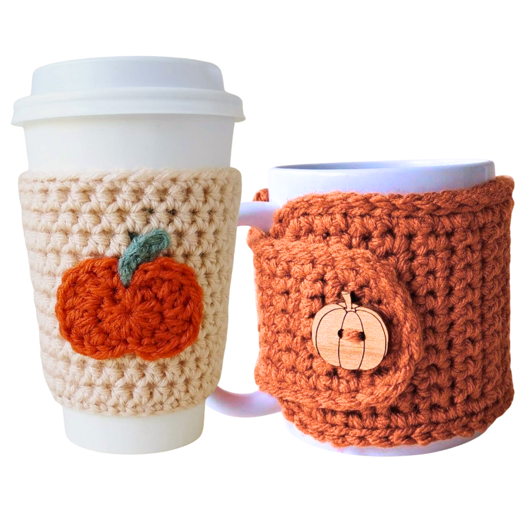 Autumn Mug and Cup Covers  (2 Pack Cozy Set)