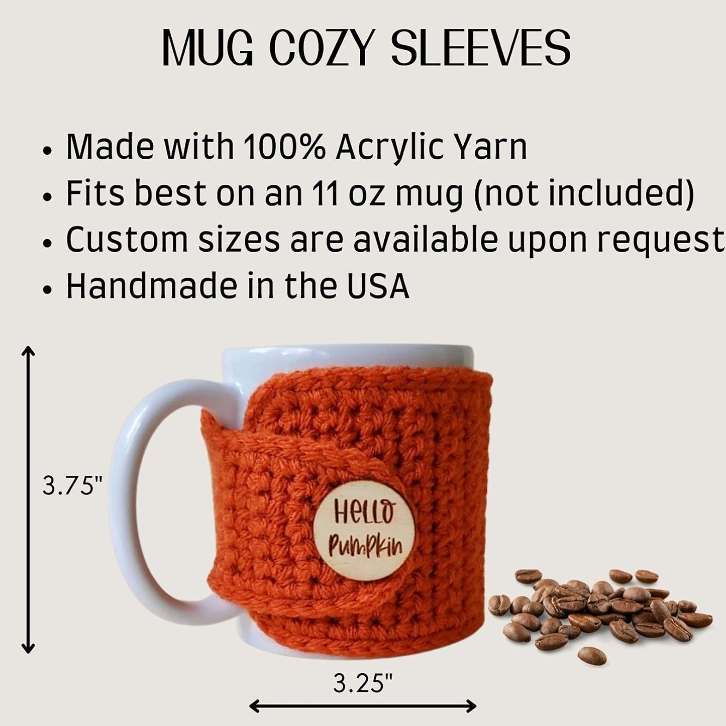 Hello Pumpkin Mug Cozy