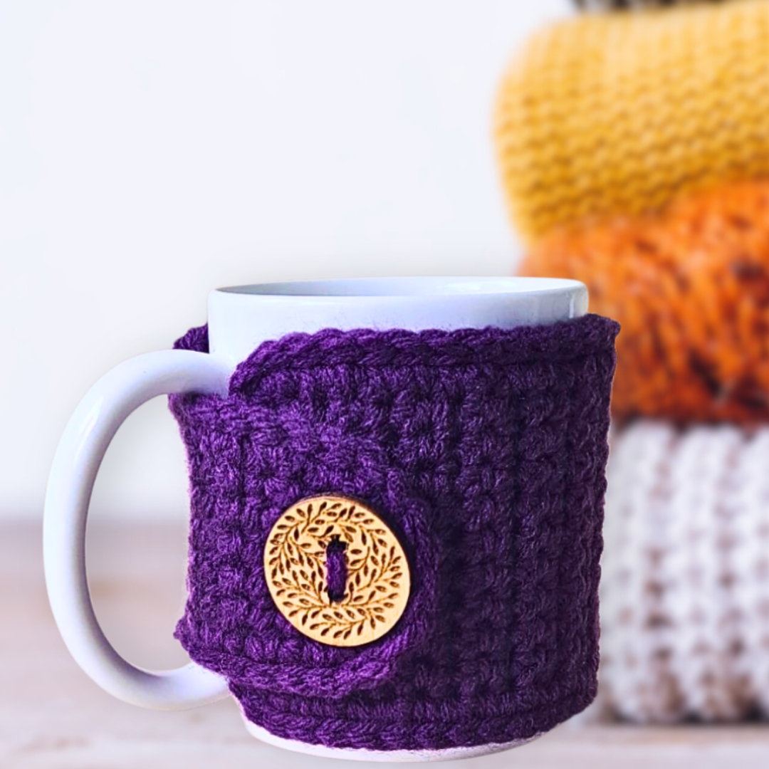 Purple Coffee Cozy Sleeve